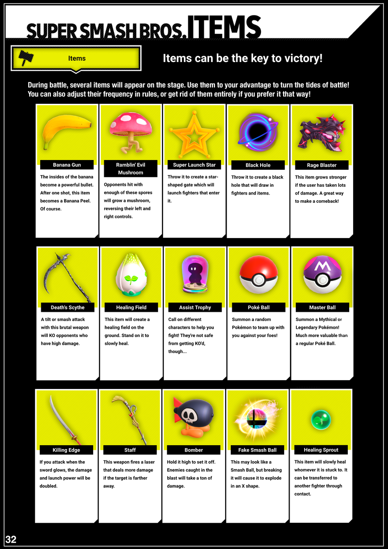 Illustration for article titled Super Smash Bros. Ultimate Doesn't Ship With A Manual, So A Fan Made One For Everyone To Print